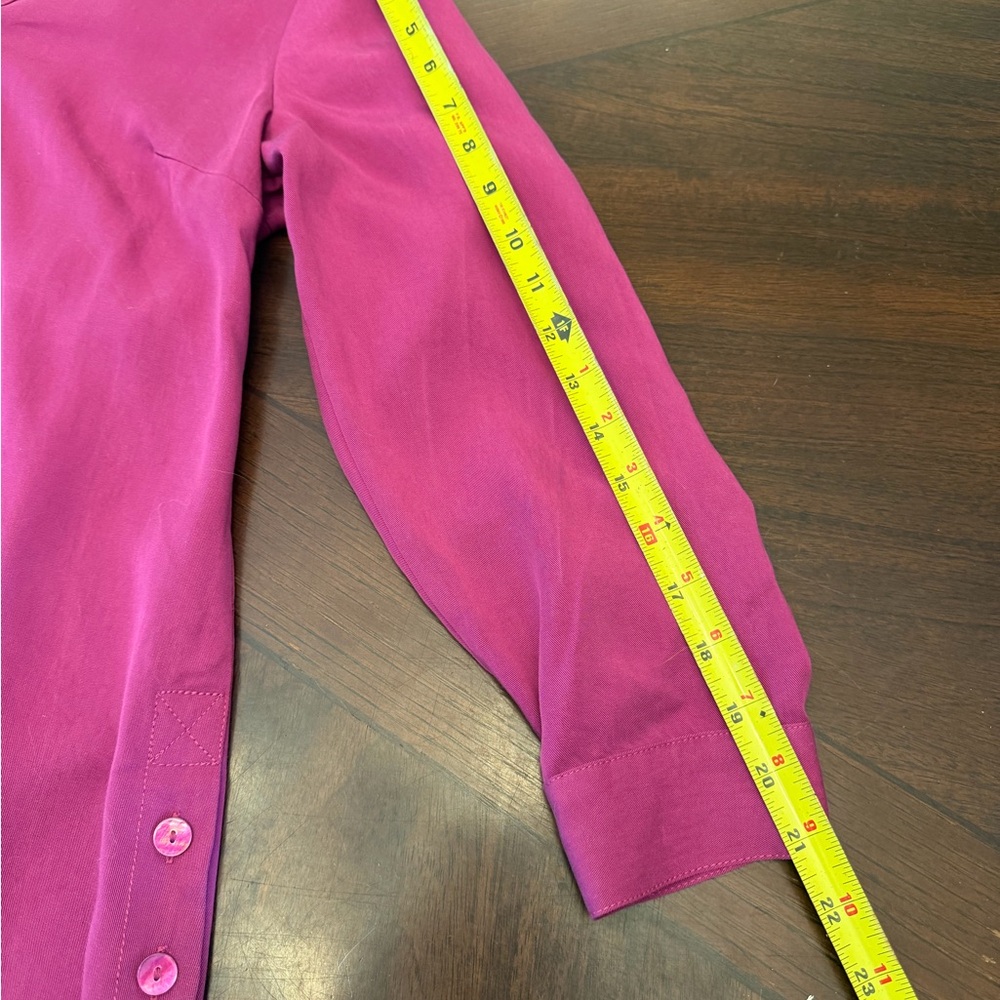 Soft Surroundings Purple Button-Front Blouse NWT - image 13